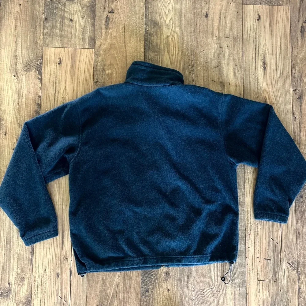 Columbia Sportswear Company Fleece Jacket Men's Large Blue Mock Neck Full Zip
